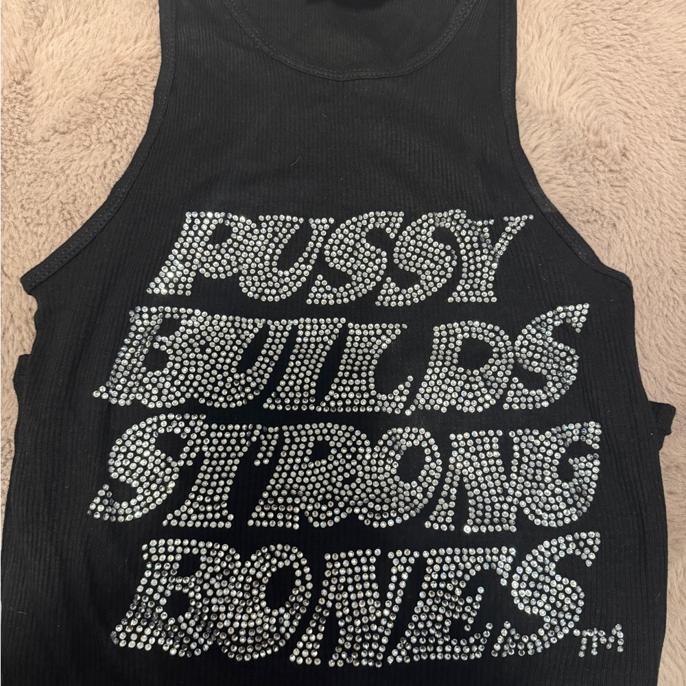 La Ropa Street Wear Rhinestone Tank Top